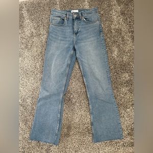 Zara Ankle Skinny Flare Jeans